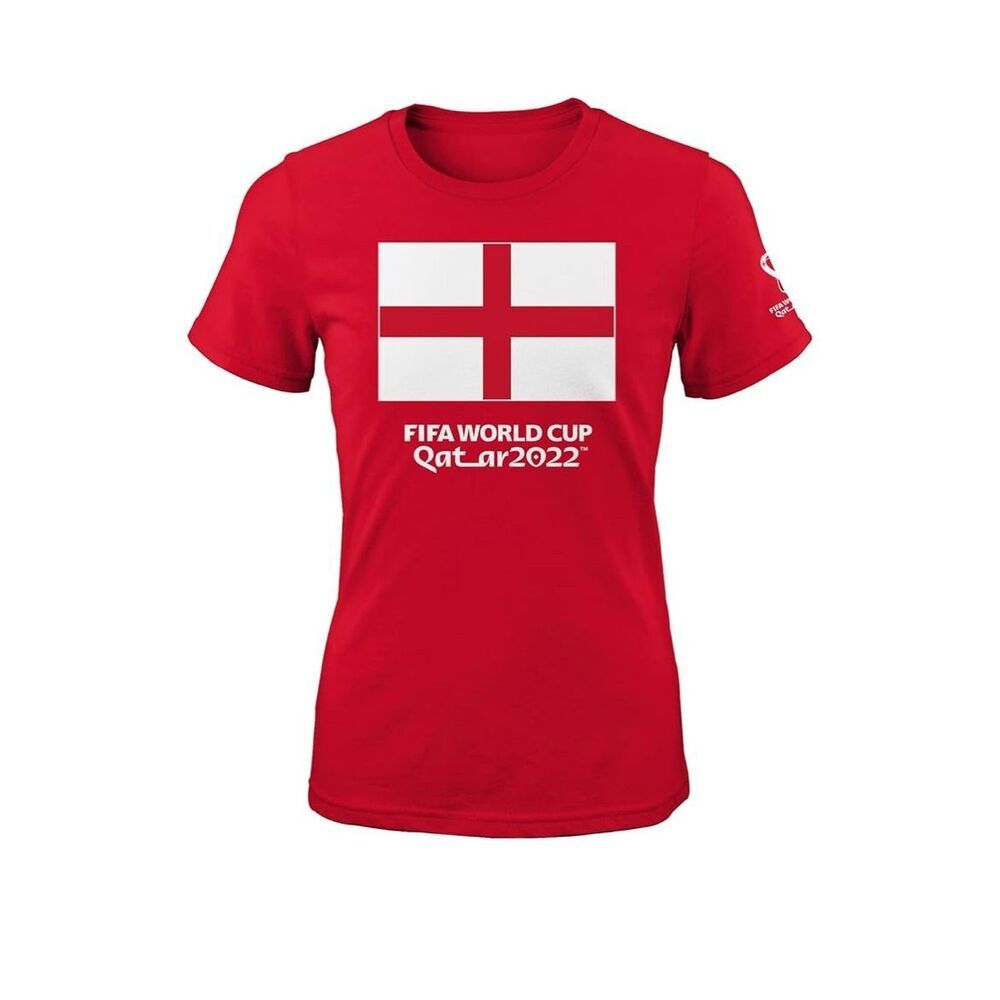 NEW Outerstuff Women's FIFA World Cup Flag Prime Short Sleeve Tee L